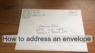 How to address\ fill out an envelope [upl. by Yemrots673]