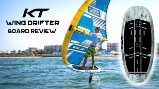 KT Wing Drifter board  Wing Foil Review [upl. by Vincenty]