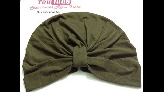 Turbante en medida para adulto VIDEO No 631 [upl. by Salocin]