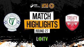 SSE Airtricity Men’s First Division Round 27  Finn Harps 01 Treaty United  Highlights [upl. by Notlew914]