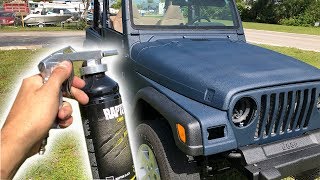 Painting My Entire Jeep With Upol Raptor Liner  DIY [upl. by Leba767]