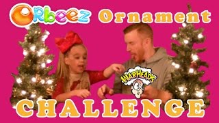 ORBEEZ CHRISTMAS ORNAMENT CHALLENGE Loser Gets a Pie in the Face [upl. by Leanora]