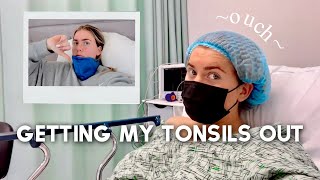 MY TONSILLECTOMY EXPERIENCE VLOG  Surgery amp Recovery [upl. by Idnahr]