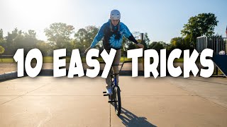 10 Easy Beginner BMX Tricks [upl. by Zerline]