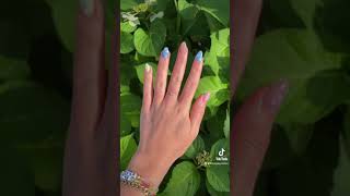 Colorful Summer Nail Art on Almond Shaped Nails pinterest inspired shorts [upl. by Dian]