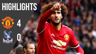 Manchester United 40 Crystal Palace  Premier League Highlights 1718  Manchester United [upl. by Irret735]