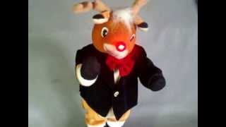 dancing musical Rudolph the Red nosed reindeer [upl. by Bigford]