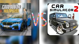 CPM vs CS2  car parking multiplayer amp car simulator 2 [upl. by Suirtimid]