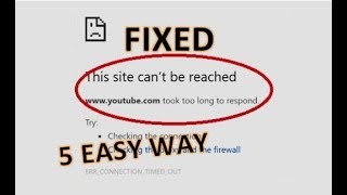 how to fix This site can’t be reached 5 different Solution [upl. by Vinnie415]