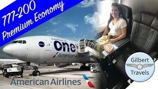 Premium Economy American Airlines 777200 Flight Review Paris to Miami [upl. by Rehpinnej615]