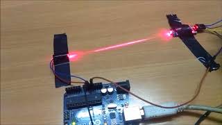 Laser security system using arduino [upl. by Yelsgnik534]