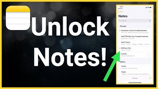 How To Unlock Notes On iPhone Forgot Password [upl. by Welford]