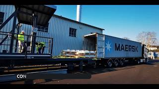 Container unloading system [upl. by Akehs]