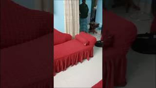 Delivered Red Maroon Colour Divan Cover।।ডিভান কভার।। [upl. by God]