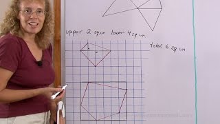 Area of polygons including in a grid [upl. by Nishom46]