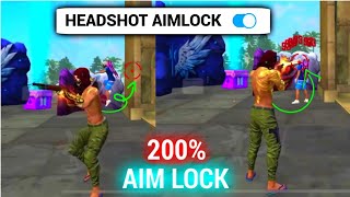 Headshot Aim Lock Trick 🔥 Perfect Aim Lock Trick In Free Fire  Free Fire Aim Lock Settings [upl. by Ttoille]