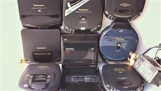 TECHNICS CD Player SLXP51150300340540600 Discman CD Walkman Portable Compact Disc Collection [upl. by Kire371]