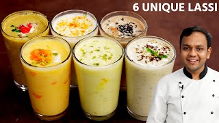 6 अलग स्वाद वाली लस्सी  paan dab chocolate kairi kesar pista mango lassi flavors recipe [upl. by Lenneuq553]