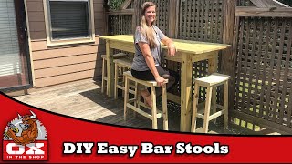 Making Easy Bar Stools [upl. by Gorski]