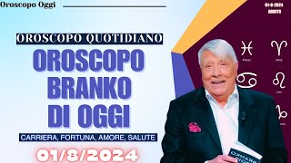 Le Stelle di Branko Oroscopo del 01 Agosto 2024 [upl. by Daenis660]