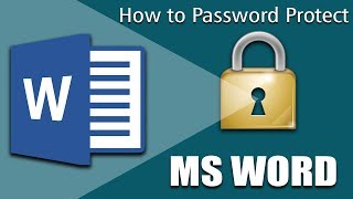 How to Lock and Unlock Microsoft word documents [upl. by Arrad593]