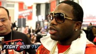 Adrien Broner talks to the media about Marcos Maidana [upl. by Eno411]