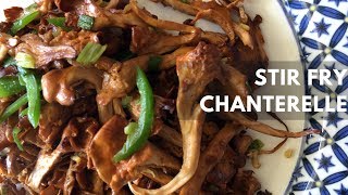 Cooking Chanterelle Mushrooms – Delicious 5 Minute Recipe [upl. by Clyve]