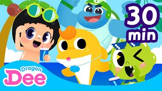 Summer Songs Compilation 🏊‍ Who wants to go to the beach  30min  Dragon Dee Songs for Children [upl. by Hamid]