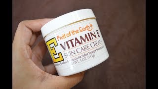 Fruit Of The Earth Vitamin E Skin Care Cream Review  Beauty Express [upl. by Essenaj]