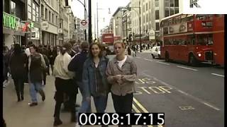 1990s Oxford Street London Shoppers [upl. by Nomrah616]