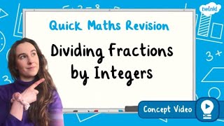 How Do You Divide Fractions by Integers  KS2 Maths Concept for Kids educationalvideosforkids [upl. by Daukas556]