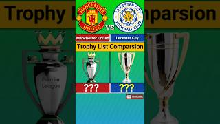 Manchester United Vs Leicester City Trophy List shorts manchesterunited trophy football [upl. by Mccallion]