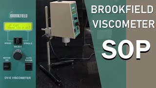 Brookfield viscometer SOP  How to use Brookfield viscometer  viscosity measurement by Brookfield [upl. by Yssis988]