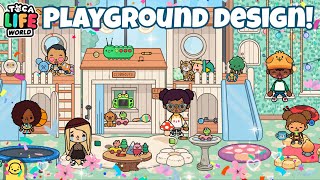 PARK amp PLAYGROUND DESIGN  SNUGGLE CUBS PACK  TOCA LIFE WORLD [upl. by Enrobialc]