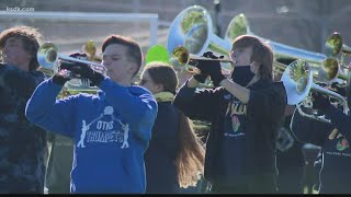 Local marching band in 2022 Rose Parade [upl. by Gwenore220]