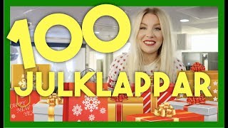 SLÅR IN 100 JULKLAPPAR TILL BARN [upl. by Einaoj]