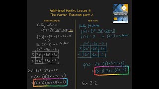 4 Factor Theorem Additional Maths OCR FSMQ [upl. by Dynah]