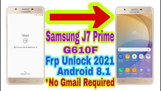 Samsung J7 PrimeG610F81 Frp Bypass Without PcNew Trick 2021Bypass Google Account 100 Working [upl. by Ajin]