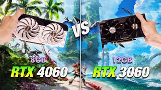 RTX 4060 8GB vs RTX 3060 12GB  Comparison in 2025 [upl. by Enoval]