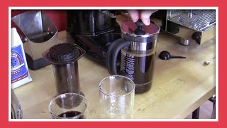 Taste Test Aeropress vs French Press [upl. by Annerahs85]