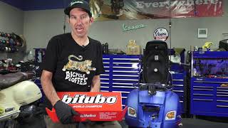 How to Install amp Upgrade to Bitubo Rear Shocks on a Modern Vespa [upl. by Ecniv982]