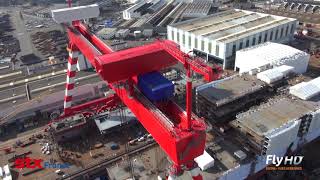 Reportage en vue aérienne des chantiers navals de Saint Nazaire [upl. by Ecydnak264]