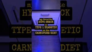 My favorite hypo snack as type 1 diabetic on a ketogenic carnivore diet carnivore type1diabetes [upl. by Nosnirb]