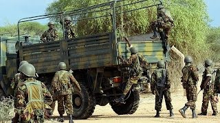 AlShabaab attack Kenyan military base in Somalia [upl. by Ainitsirhc]