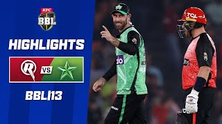 Melbourne Renegades v Melbourne Stars  BBL13 [upl. by Elletsirk]