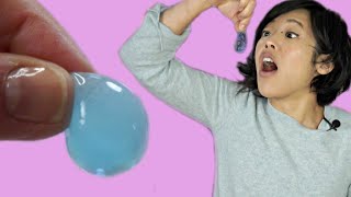 Japanese EDIBLE WATER BALLOONS  gush when you bite them  Fushigidama Candy Kit  Whatcha Eating [upl. by Sells]