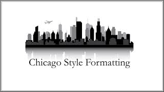 Chicago Style Formatting [upl. by Aiselad368]