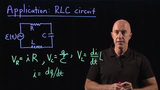 RLC Circuit Differential Equation  Lecture 25  Differential Equations for Engineers [upl. by Uokes]