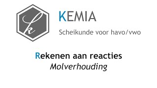 Rekenen aan reacties Molverhouding [upl. by Ticknor234]