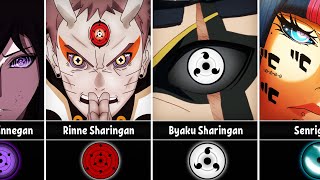 Unique Features of EyesDojutsu in Naruto amp Boruto [upl. by Sonnnie867]